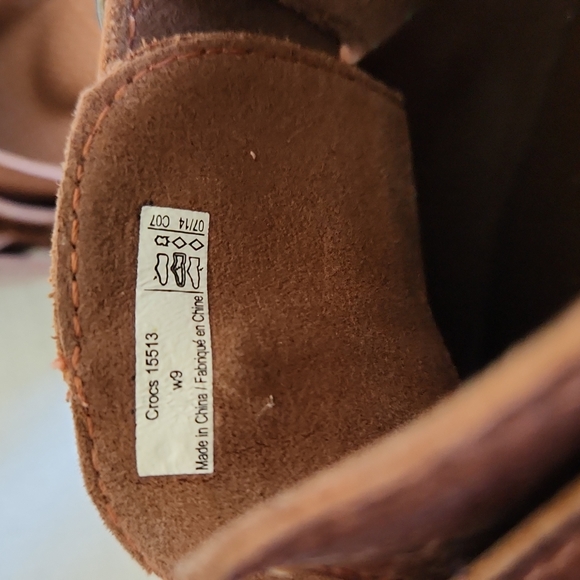 Crocs Mules platform leather Size 9 - Picture 6 of 12